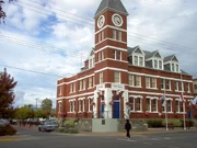 A view of Duncan Town Hall.