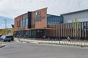 Kraken Community Iceplex east entrance, Sept. 2021