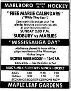 75-76OMJHLTorontoGameAd.jpg (77 KB) Toronto Marlboros @ Maple Leaf Gardens