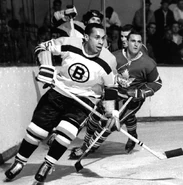 Willie O'Ree, Bobby Baun, Charlie Burns, November 20, 1960.