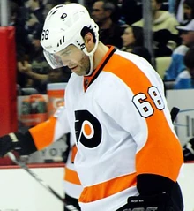 Jágr with the Flyers in 2011.