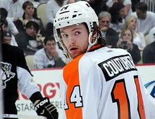 Couturier with the Flyers in the .