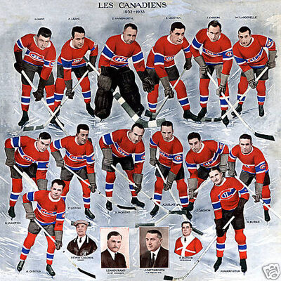 NHL Montreal Canadiens 1911-12 uniform and jersey original art