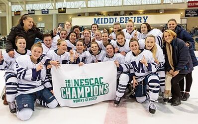 2018 NESCAC Women's champions Middlebury Panthers