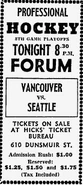 Quarter Final @ Vancouver