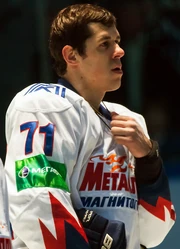 Evgeni Malkin as a  player in 2012.