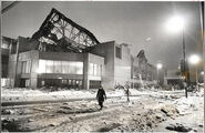 Arena after roof collapse in 1978.