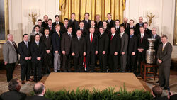 Carolina Hurricanes (2006StanleyCupChampions) at WhiteHouse, 2007Feb02