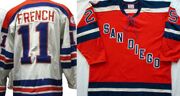 John French-Gene Peacosh-1974-75 jerseys