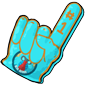 Team Blue Audril Foam Finger