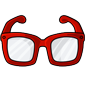 Red Hipster Glasses