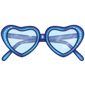 Blue Heart Sunglasses