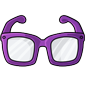 Purple Hipster Glasses