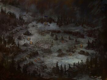 Official concept art depicting the camp