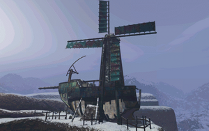 In-game loading screen depicting the airship