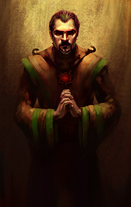 Human Male Cleric Portrait HMC G