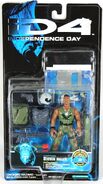 ID4 Independence Day CAPTAIN Steve Miller w Mission Disk Action Figure 1996