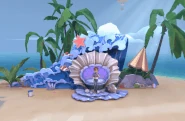 The Shell Throne's animated background when in use
