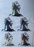 Concept art from the official Identity V Japanese Reference Book. Notice the two unused costumes