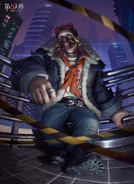 "Traveling through the city at night, his presence will be overwhelming. As a Hunter, OPH.Jpker will lead the Team OPH with his unstoppable force to victory!" - OPH.JOKER Poster (Twitter)