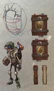 Mr. Turtle Backpack, Travel Journal Concept Art from the Official Japanese Art Book