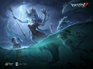 "She roams our lakes with terror-like wrath, seeking for those who have wronged her! Fear the water spirit that is Grace Naiad!!" - Season 16 Essence 3 Poster by 叉立方 (Twitter)