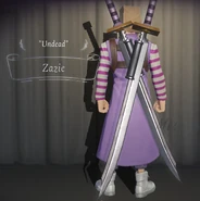 Zazie In-Game Model Back View