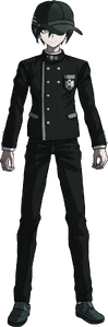 Shuichi Saihara from the Danganronpa V3 game, who this costume is based on