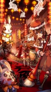 Hey, everyone, make way Get out of the way of our great painter, Otherwise, you will be responsible for the consequences of being sprayed with ink! Today is the second day of the Lunar New Year, Chinatown is brightly lit at night and very lively! Thanks to illustrator Koya for drawing illustrations! Artist's pixiv: (Pixiv) (Facebook)