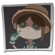 An early version of Gardener's Cartoon graffiti, with a different square background. (Weibo)