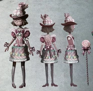 Pink Cake Concept Art from the Official Japanese Art Book