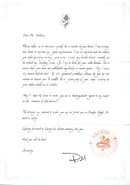 Letter written by D.M.