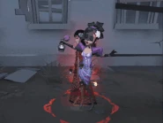 Paper Shrine teleporting back effect.