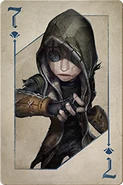 BlackJack Playing Card; 7 of Survivors