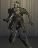 Evil Reptilian Worn Clothes In-Game Model Front View