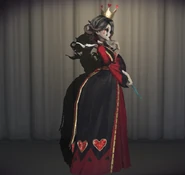 Queen of Hearts In-Game Model Right-Side View.
