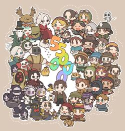 Chibi Characters Picture Profile gift for 70,000 twitter followers