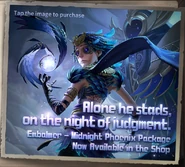 "Alone he stads[sic], on the night of judgment." - Phoenix In-Game Poster