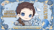 "Naib's thankful that you've been by his side all year and today he's extra happy you are here because it's his birthday! Let's celebrate his big day together!" - 2022 Global Birthday Art (Twitter)