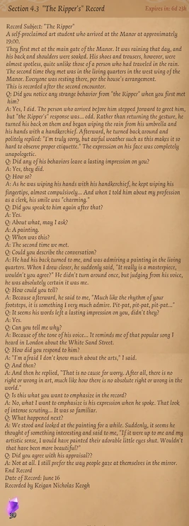 The Ripper/Lore | Identity V Wiki | Fandom