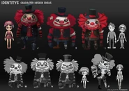 Mischievous Joker, Margaretha Puppet and Lucky Puppet Concept Art (Twitter)
