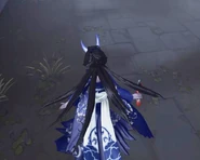 Full view of Prajna form's kimono design from back