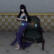 Yuko Ichihara Sitting on the Playing Seat