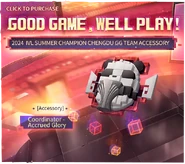 "GOOD GAME, WELL PLAY" - Accrued Glory In-Game Poster