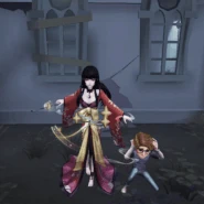 Yuko Ichihara Holding a Survivor in the Balloons