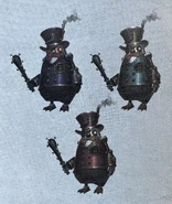 Turquoise Blue Concept Art from the Official Japanese Art Book along with Purple Metal and Killer Copper