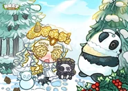 2025 Dàxuě (大雪) Panda Artwork (Weibo)