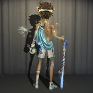 Abyssal Prayer as it appears with its matching costume Champion Helmsman