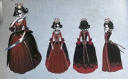 Queen of Hearts Concept Art from the Official Japanese Art Book