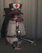 Card Soldier seen from the right side view.